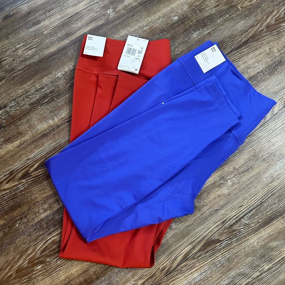 (2) NWT Nike Women's Dri-FIT Mid-Rise Tights XXL